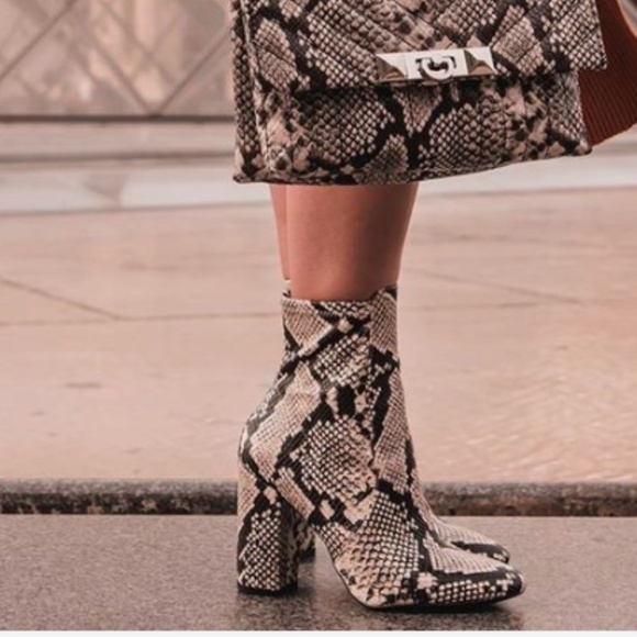 Steve Madden Shoes - Steve Madden Evana Snakeskin Print Bootie